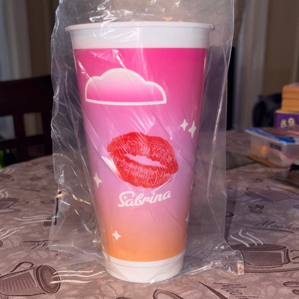 Sabrina Carpenter Dunkin Reusable Cup
